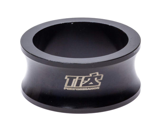 Ti22 PERFORMANCE Axle Spacer, 1 in Wide Straight, 1-3/4 in ID, 27 Spline, Aluminum, Black Anodize, 1-7/8 in Micro/Mini Axles- Each