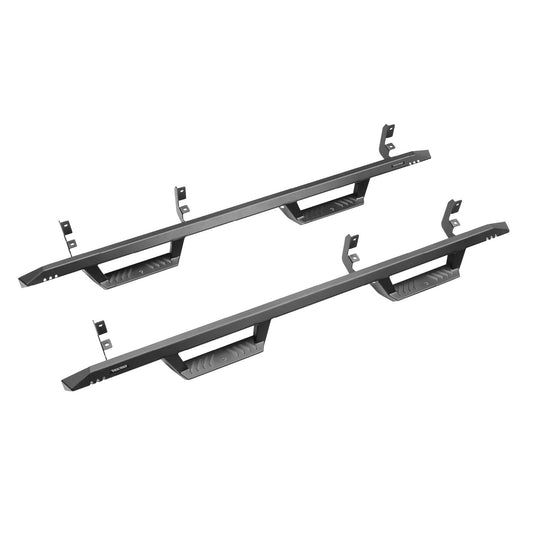 RealTruck Podium LG Steps for Nissan Frontier | Cab Length, Stainless Steel, Textured Black | HPN2273CC-TX | Fits 2022-2026 Nissan Frontier Crew Cab, All Beds