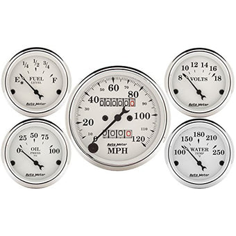 compare product Auto Meter 1601 Old TYME White Street Rod Kit