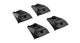 Rhino-Rack RX300 Low Fixed Mount Leg Kit - 4pcs Alloy Steel Flush Rail Mount Black