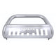 Trailfx Bull Bar B0046S, 3 Inch Diameter, Polished, Stainless Steel, with Skid Plate/Holes for Optional Lighting, 6-1/2 Inch Max Light/ 20 Inch Max Light Bar, Fits 2024-2025 Toyota Land Cruiser