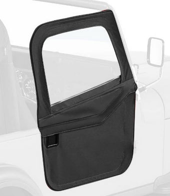 compare product Bestop 5177201 Black 2-Piece Fabric Doors 1966-1977 Ford Bronco