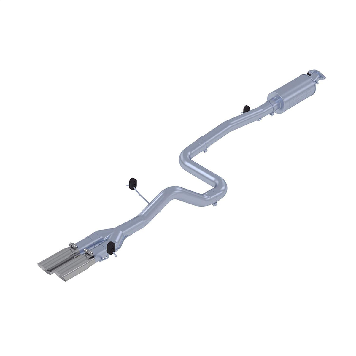 MBRP S4202AL 3" Cat Back, Dual Outlet (Alumnized Steel)