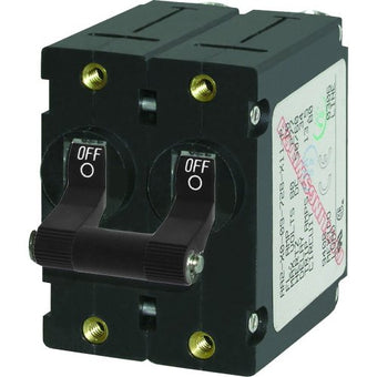 compare product Blue Sea A-Series Double Pole Toggle (Black - 10 Amp)