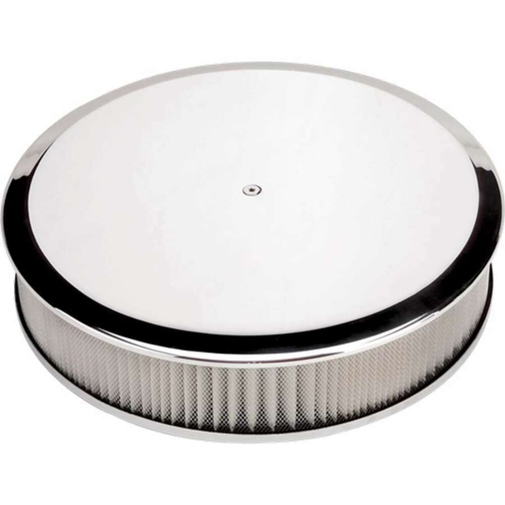 BILLET SPEC Air Cleaner, 14” Diameter Round Plain Polished