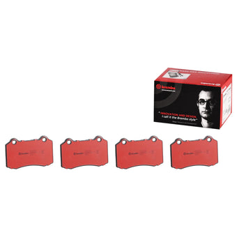 compare product Brembo P36021N Premium Ceramic Front Disc Brake Pad Set JAGUAR OE# CSC23786