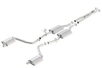 compare product BORLA 140686 Cat-Back Perf. Exhaust System for 2015-2023 Dodge Charger V6 & Chrysler 300 V6 T-304 Stainless Steel ATAK Sound Dual Split Rear Exit Single 2.25