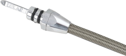 Lokar TD-36L80TM Hi-Tech Flexible Braided Stainless Transmission Dipstick; GM 6L80E/6L90E Transmission