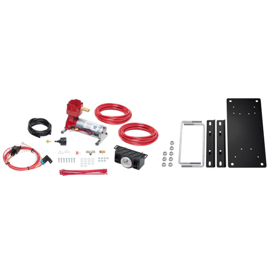 Firestone Airide Air Command 2911 Dual Path Analog Heavy Air Suspension Compressor System | 5-150 PSI | Includes No Drill Mounting Plate | Easy Installation