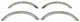 ICI FOR-088 Stainless Steel Full Fit Fender Trim for Ford Super Duty - 4 Piece