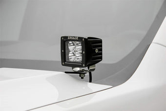 compare product ZROADZ Ditch Hood Hinge Bracket - Compatible w/ 2019-2022 GMC Sierra 1500 - Used to Mount ZROADZ LED Pods - Mild Steel Gloss Black Finish - Bolt-On Easy Installation - PN #Z362281
