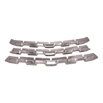 compare product CCI Grille Insert GI181, Overlay, Bar Style, 3 Piece, With Emblem Cutout, Chrome Plated, ABS Plastic, Fits 2021-2022 Chevrolet Colorado WT and LT Models