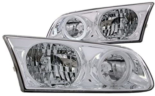 ANZO USA 121124 Crystal Headlight Set w/LED Halo-Chrome