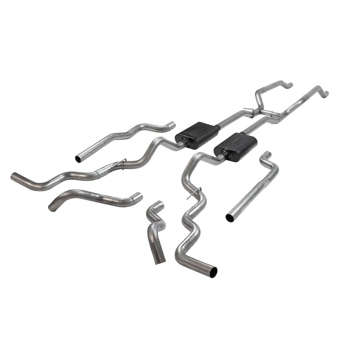 Flowmaster 817940 Crossmember Back Exhaust Kit 2.5 Inch 409 Stainless Steel Compatible with 1967-1972 Chevy/GMC K10, K15/K1500, K20, K25/K2500 4WD V8