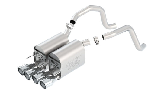 BORLA 11816 Axle-Back System for 2005-2008 Chevrolet Corvette (C6) 6.0L/ 6.2L V8 AT/MT 2 Dr Coupe/Convertible. Will Fit Vehicles With And Without NPP. BORLA System Does NOT Contain NPP Valves.