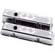 BILLET SPEC Valve Covers Small Block Chevy Cross Flags Tall