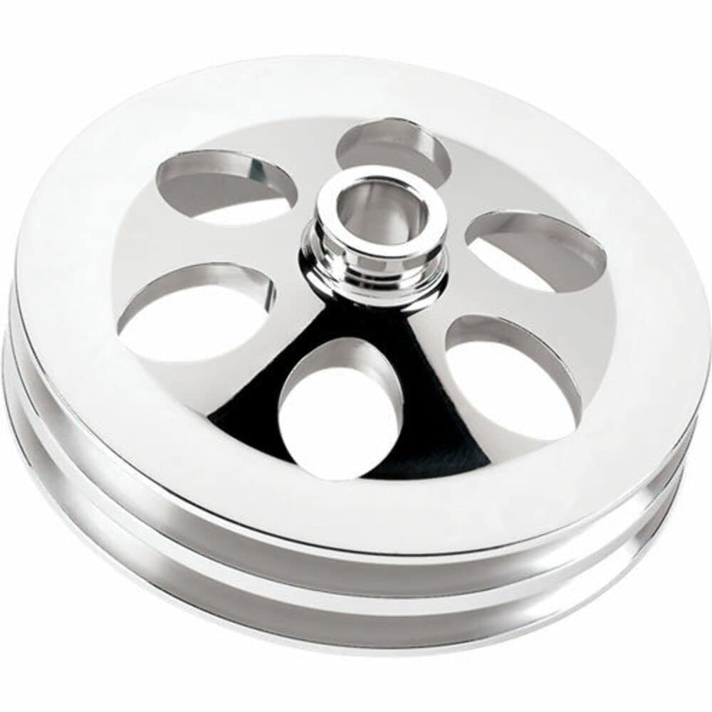 Billet Specialties Power Steering Pulley 2 Groove Press-On('75-U