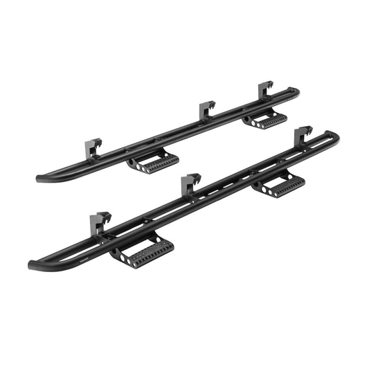 N-Fab RKR Step System | Textured Black | D194RKRCCS4 | Fits 2019-2022 Dodge RAM 1500 (New Body Style) Crew Cab All Beds, SRW Gas
