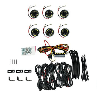 compare product Cyclone V2 LED - Rock Light - 6-Light System - Clear - 5W Flood Beam