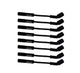 Taylor Cable 75005-B Ceramic Boot 8mm Spiro-Pro LS 8 Cyl Wire Set Truck Stock 11.75" Black Wire 180° Black Ceramic Boots