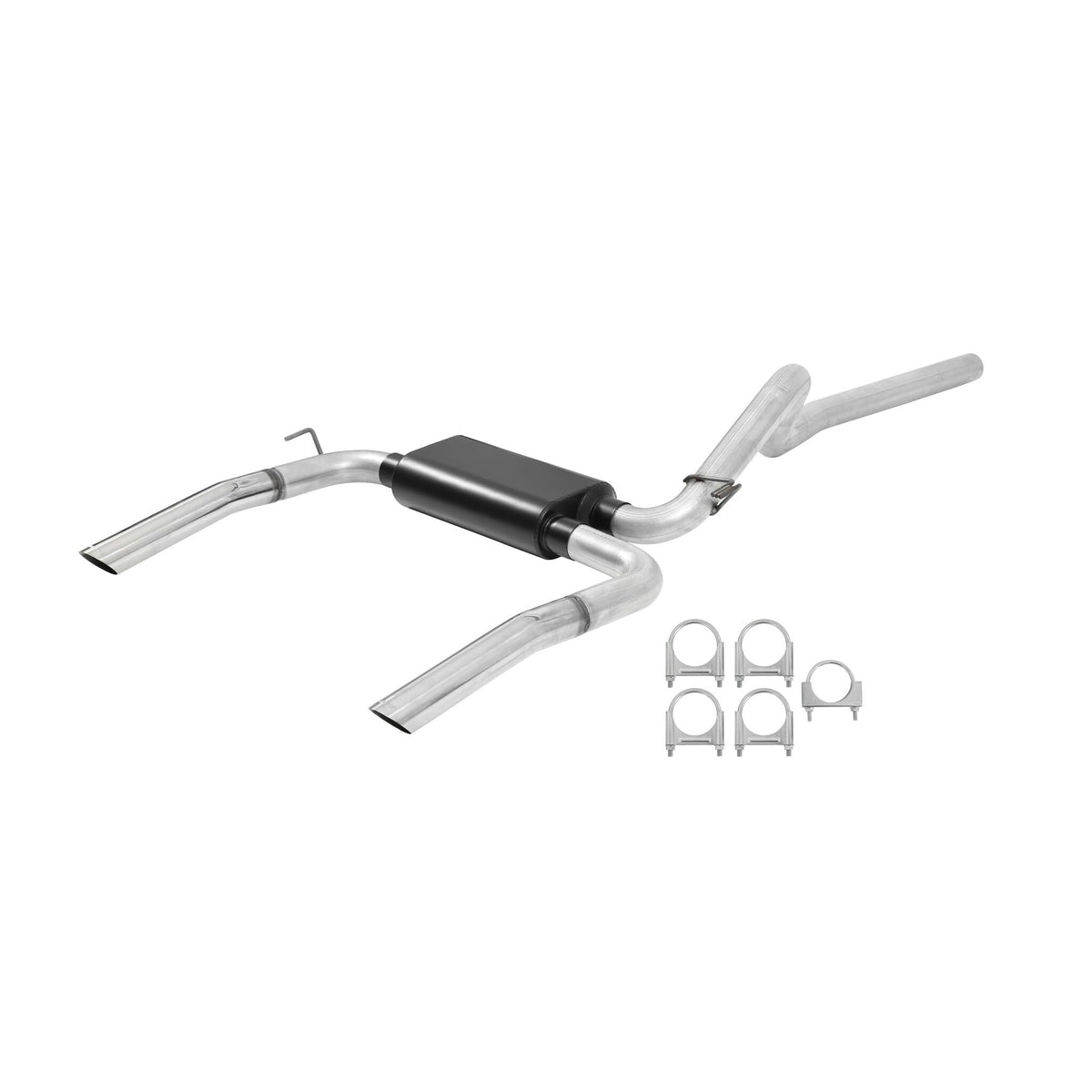 Flowmaster 17199 American Thunder Cat-Back Exhaust Kit 3 Inch Aluminized Steel 3 Inch Angle Cut Polished 304 Stainless Steel Tips Compatible with 1998-2002 Chevy Camaro and Pontiac Firebird 5.7L