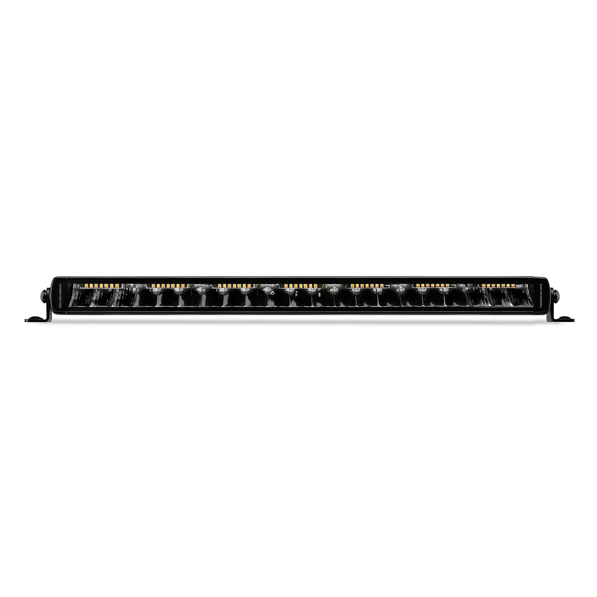 Go Rhino Xplor Lighting: Blackout Combo Series 20.5" Single Row LED Light Bar w/ Amber Lighting | Side & Track Mount, Aluminum, Black | 751052012CSS