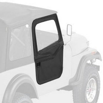 compare product Bestop Full Fabric Doors Black Crush 5177801 for Jeep CJ7 1976-1986
