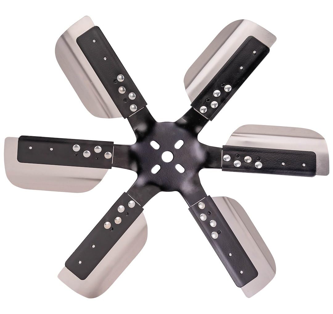 Derale 17019 19hd Ss Flxfn Blkspi Std