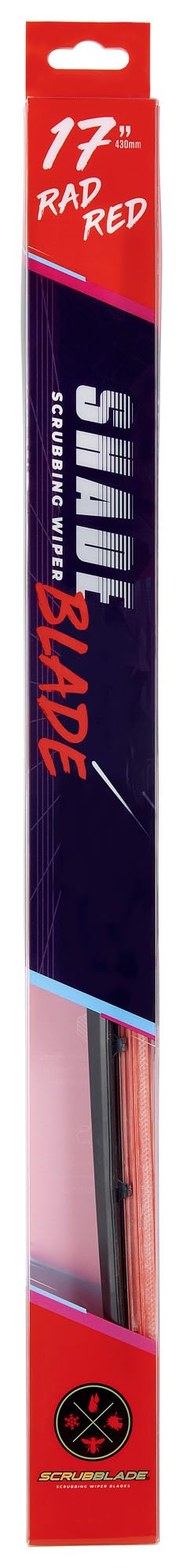 compare product 17-inch Red ShadeBlade Wiper Blade by Scrubblade
