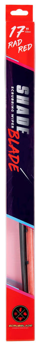 17-inch Red ShadeBlade Wiper Blade by Scrubblade