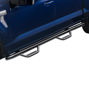 compare product RealTruck Nerf Steps for Dodge RAM | Wheel-to-Wheel w/ Bed Access, Heavy Duty Steel, Textured Black | D97100QC-6-TX | Fits 1994-2001 Dodge RAM 1500/2500/3500 Quad Cab 4 Door 8' Long Bed, Gas/Diesel