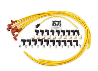 compare product ACCEL 4041 Spark Plug Wire Set - 8mm - Yellow with Orange 90 Degree Boots