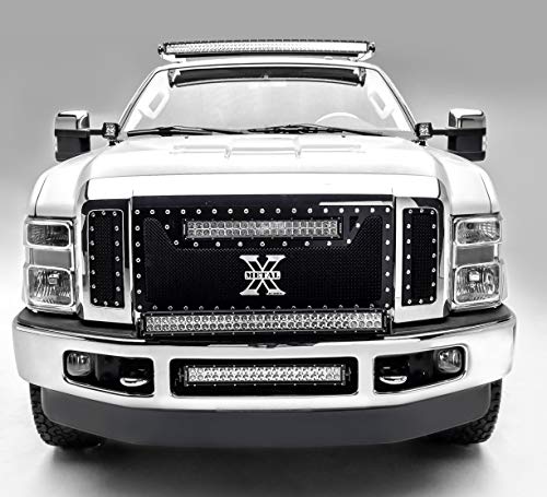 ZROADZ Ditch Hood Hinge LED Kit - Compatible w/ 2011-2016 Ford F-250 350 450 550 - Incl. (2) 3 Inch LED Pod Lights - Mild Steel Gloss Black Finish - Bolt-On Easy Installation - PN #Z365461-KIT2