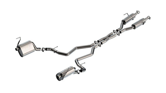 Borla 21-24 Jeep Grand Cherokee 5.7L S-Type Dual Cat-Back Exhaust - Factory Valance Compatible