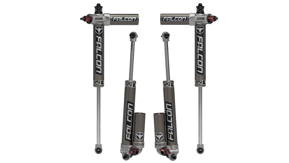 JK 4DR Falcon SP2 3.3 Fast Adjust Piggyback Shock Kit (3–4.5” Lift)
