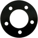 Allstar Performance Wheel Spacer, 5 x 5.00 in Bolt Pattern, 1/8 in Thick, Steel, Black Paint, Each (ALL44125)