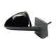 Fit System Passenger Side Mirror for Chevrolet Spark LS, LT Model, Textured Black w/PTM Cover, Foldaway, Manual Remote