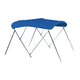 CARVER A5493UB-04 6'L 3-Bow Round Tube Bimini Top Kit - 54" H, Fits 91"-96" W, Pacific Blue