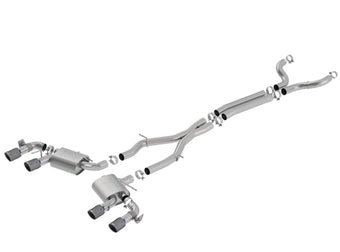 compare product BORLA 140727CFBA Cat-Back System for 2017-2023 Chevrolet Camaro ZL1 6.2L V8 Auto./ Man. Trans. With NPP (dual mode exhaust). NOT Recommended For Convertibles. Installation REQUIRES Cutting O.E. System
