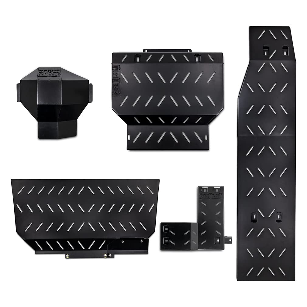 Borne Off-Road Complete Skid Plate Kit Compatible with Ford Raptor 2017+, SuperCrew 36-Gallon