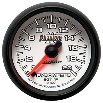 compare product Auto Meter 7545 Phantom II Full Sweep Electric Pyrometer