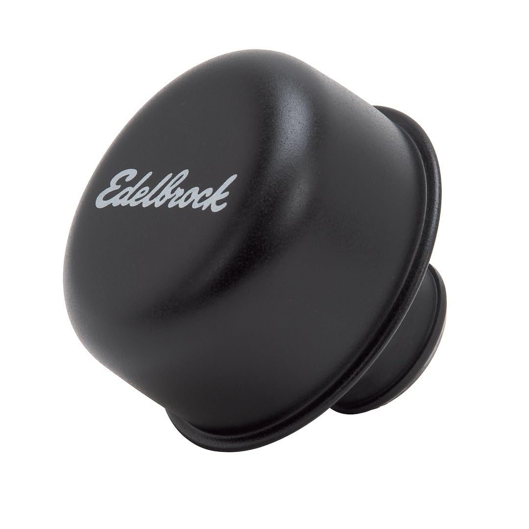 Edelbrock EDL4403 Pro-Flo Black Round Breather, Multi, One Size