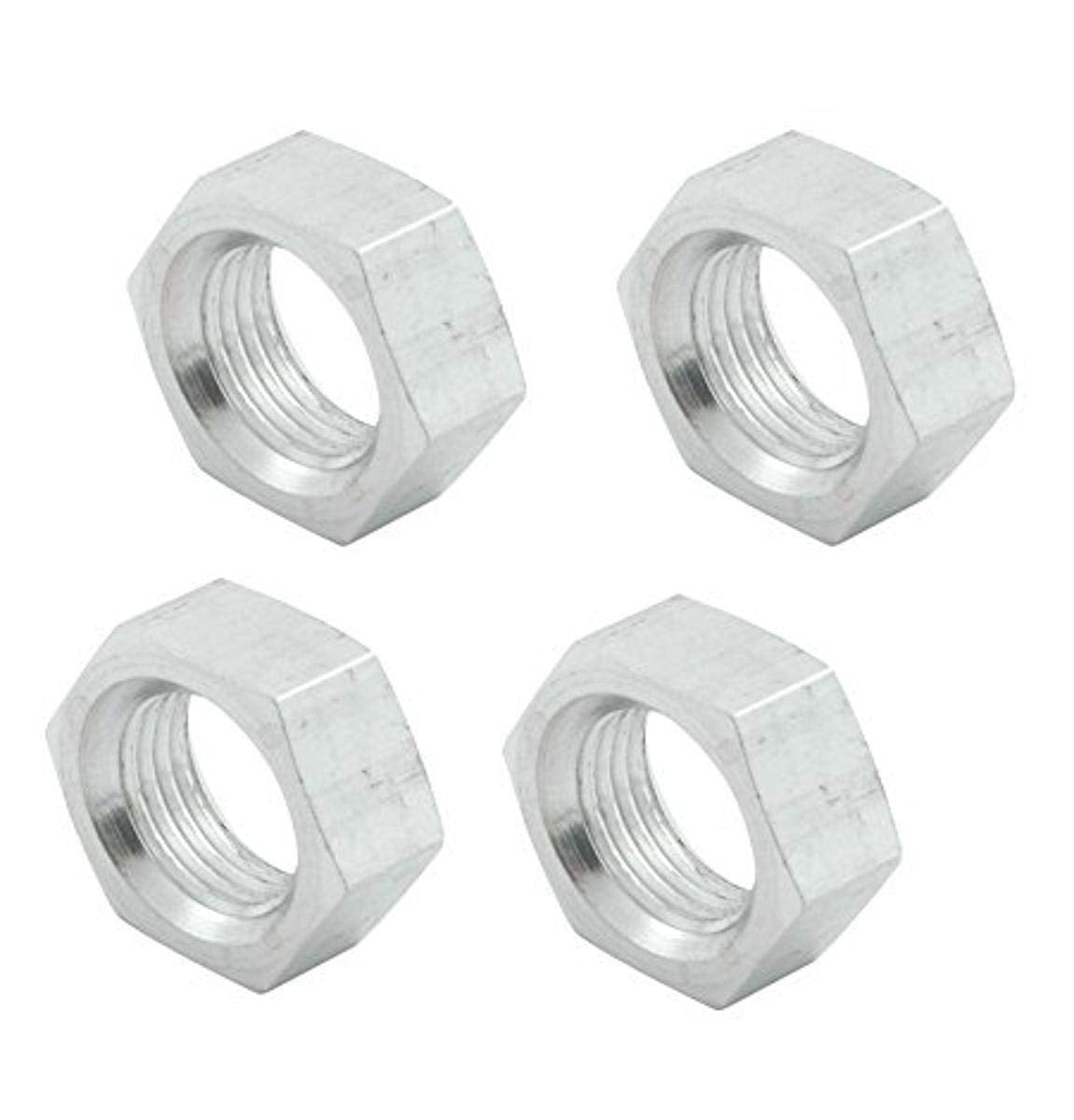 Allstar Performance Jam Nut, 5/8-18 in Right Hand Thread, Aluminum, Natural, Set of 4