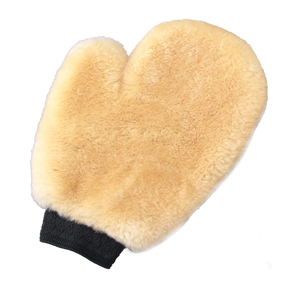 Shurhold 285 Deluxe Wash Mitt, Lambs Wool, Scratch-Free