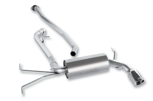 BORLA 140325 Cat-Back Performance Exhaust System for 2008-2011 Subaru Impreza 4 Cyl. T-304 Stainless Steel S-Type Sound Single Right Rear Exit Single 4" Round Polished T-304 Stainless Steel Tip