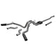 Flowmaster 817981 Outlaw Cat-Back Exhaust Kit 3 Inch 409 Stainless Steel Dual Exit 4 Inch Black Ceramic Coated 304 Stainless Steel Tips Compatible with 2021-2024 Ford F-150 2.7L 3.5L 5.0L
