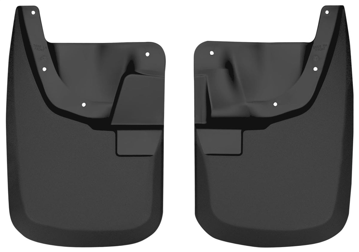 Husky Liners - Front Mud Guards | 2011-2016 Ford F250/F350 w/o OE Fender Flares, Front Set - Black, 2 Pc | 56681