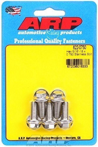 ARP 622-0750 S/S Bolt Kit - 6pt. (5) 5/16-18 x .750 by ARP