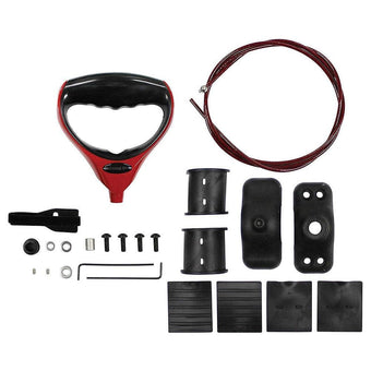 compare product T-H Marine G-Force Trolling Motor Replacement Handle and Cable – Heavy Duty Nylon Jacketed Stainless Steel Lift and Release System with Cushioned Grip for Most Bow Mount Motors – Clamp On, Red Handle