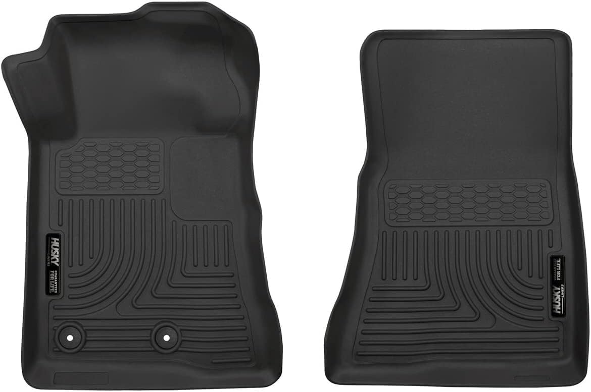 Husky Liners X-act Contour Floor Mats | Fits 2015-2026 Ford Mustang | Front Row, 2-pc Black - 55471